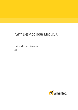 PGP Desktop v10.2 Macintosh Manuel utilisateur