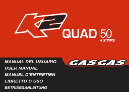 GAS GAS K2 QUAD 50 Manuel utilisateur