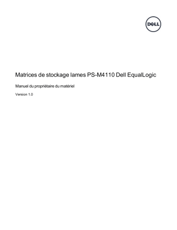 Dell EqualLogic PS M4110 storage Manuel du propriétaire | Fixfr