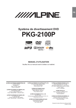 Alpine PKG-2100P Manuel utilisateur
