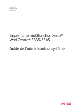 Xerox 3335/3345 WorkCentre Manuel utilisateur