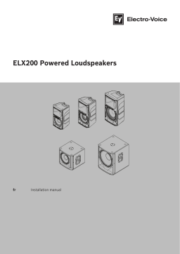 Electro-Voice ELX200 Powered Loudspeakers Manuel utilisateur