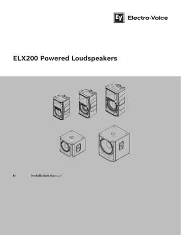 Mode d'emploi | Electro-Voice ELX200 Powered Loudspeakers Manuel utilisateur | Fixfr