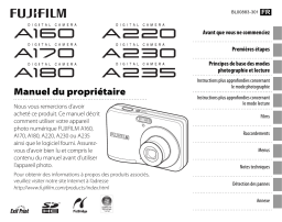 Fujifilm FinePix A170 Manuel utilisateur