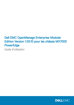 Dell PowerEdge MX7000 server Manuel utilisateur