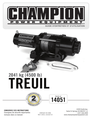 Champion Power Equipment 14051 Manuel utilisateur | Fixfr