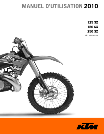 Manuel du propriétaire | KTM 250 SX Manuel utilisateur | Fixfr