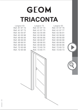 Geom Triaconta gris clair 73cm poussant droit Mode d'emploi