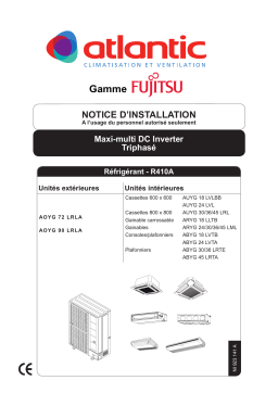 Atlantic AOYA 72 LALT.UE UNITE GAINABLE INVENTER 20300W Manuel utilisateur