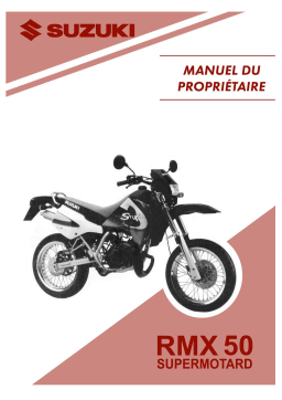 Suzuki RMX 50 SUPERM-OTARD-2003 Manuel utilisateur