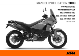 KTM 990 ADVENTURE R Manuel utilisateur