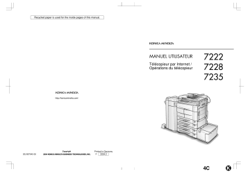 Manuel du propriétaire | Konica Minolta FK-103 Manuel utilisateur | Fixfr