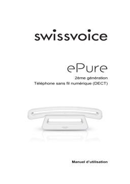 SwissVoice ePure2 Noir et Blanc Manuel utilisateur