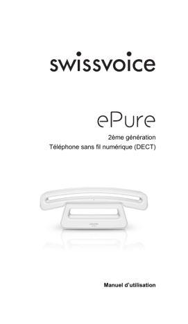SwissVoice ePure2 Noir et Blanc Manuel utilisateur | Fixfr