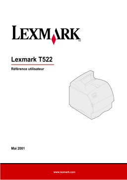 Lexmark T520 Manuel utilisateur