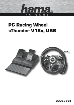 Hama 00062865 PC Racing Wheel "Thunder V18", USB Manuel utilisateur