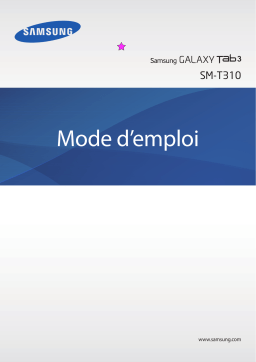 Samsung Galaxy Tab 3 8.0 Wi-Fi Manuel utilisateur