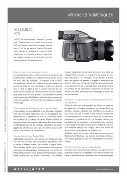 Hasselblad H2D Manuel utilisateur