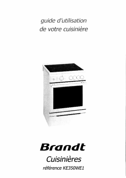 Brandt KE350WE1 Manuel utilisateur