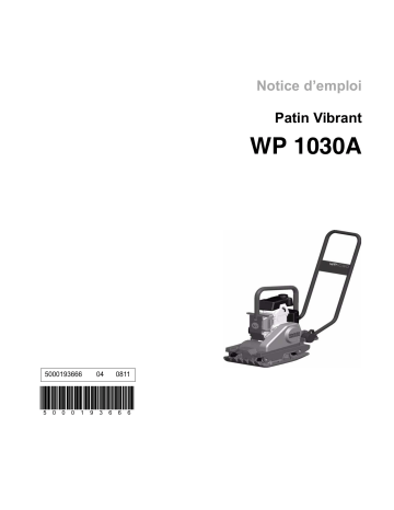 Wacker Neuson WP1030A Single direction Vibratory Plate Manuel utilisateur | Fixfr