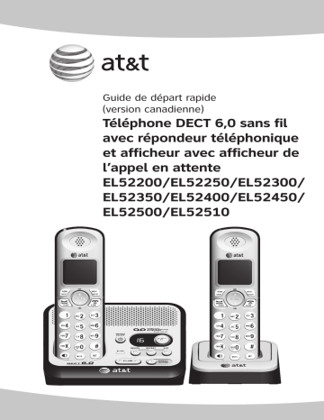 AT&T EL52510 Guide de démarrage rapide | Fixfr