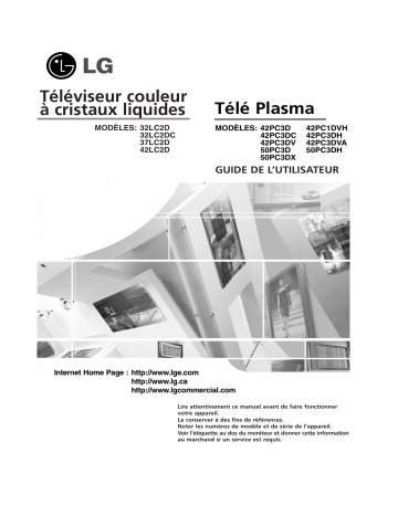 LG 32LC2D Manuel du propriétaire | Fixfr