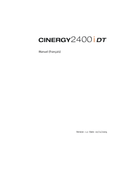 Terratec CINERGY2400IDT MANUAL 1.2 Manuel utilisateur