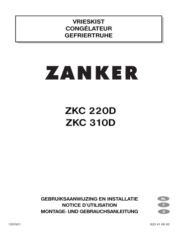 Manuel du propriétaire | ZANKER ZKC310D Manuel utilisateur | Fixfr