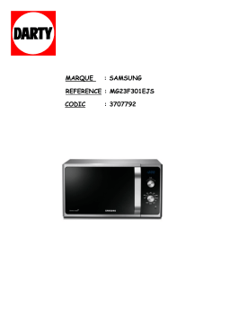 Samsung MG28F303TFK Manuel utilisateur