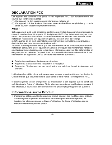 Manuel du propriétaire | Genius P436 Manuel utilisateur | Fixfr