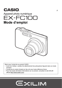 Casio Exilim EX-FC100 Manuel utilisateur