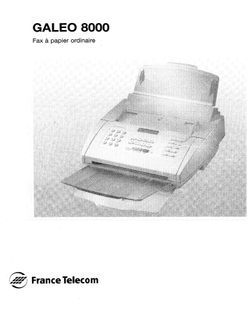 Manuel du propriétaire | FRANCE TELECOM GALEO 8000 Manuel utilisateur | Fixfr