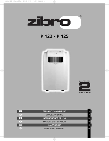 Manuel du propriétaire | Zibro 125 Manuel utilisateur | Fixfr