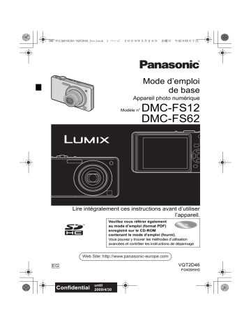 Panasonic DMC FS12 Mode d'emploi | Fixfr