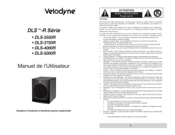 Velodyne DLS-4000R Manuel utilisateur