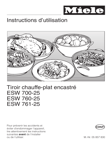 Manuel du propriétaire | Miele ESW 760-25 Manuel utilisateur | Fixfr