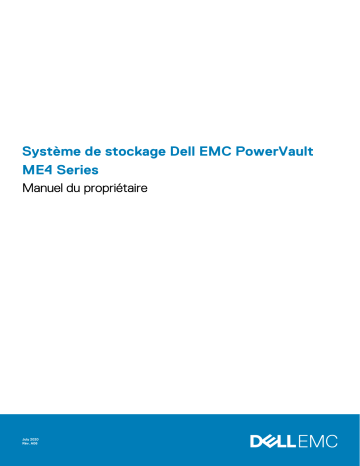 EMC PowerVault ME412 Expansion | EMC PowerVault ME4024 | EMC PowerVault ME484 | Dell EMC PowerVault ME4084 storage Manuel du propriétaire | Fixfr