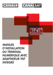 CANAL PLUS MEDIASAT+ A ADATATEUR TNT INTEGRE Manuel utilisateur