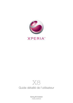 Sony Xperia X8 Manuel utilisateur