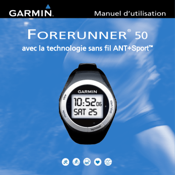 Manuel du propriétaire | Garmin Forerunner 50 Manuel utilisateur | Fixfr