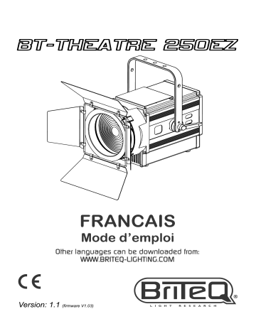 Briteq BT-THEATRE 250EZ Manuel utilisateur | Fixfr