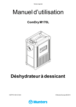 Munters ComDry-M170L Manuel du propriétaire