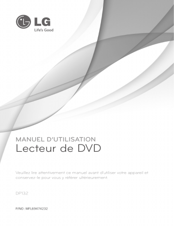 LG DP132 Manuel du propriétaire | Fixfr