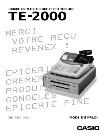 Manuel du propriétaire | Casio TE-2000 Manuel utilisateur | Fixfr