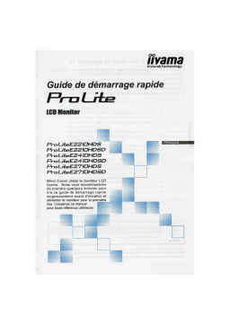 iiyama PROLITE E2410HDS Manuel utilisateur