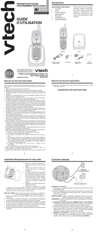 Manuel du propriétaire | VTech VT 2101 Manuel utilisateur | Fixfr