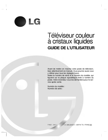 LG RZ-17LZ40 Manuel du propriétaire | Fixfr