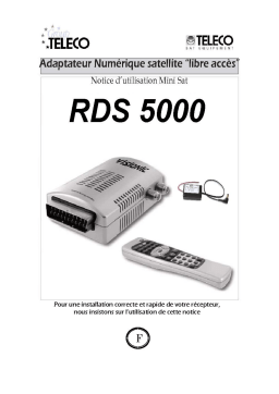 Teleco RDS 5000 Camping Manuel utilisateur