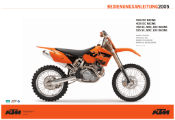 KTM 525 EXC RACING Manuel utilisateur