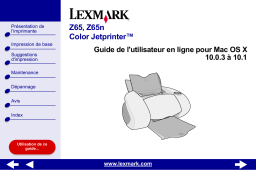 Lexmark Z65N Manuel utilisateur
